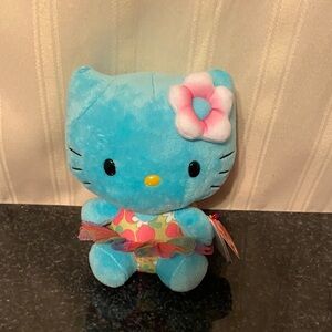 Ty Blue Flower Hello Kitty